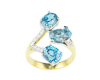 Zircon and diamond ring