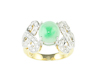 Jadeite (type-A) and diamond ring Jadeite (type-A) and diamond ring