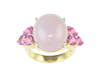 Jadeite (type-A) and sapphire ring Jadeite (type-A) and sapphire ring