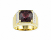 Garnet and diamond ring