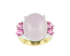 Jadeite (type-A) and sapphire ring Jadeite (type-A) and sapphire ring