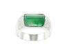 Jadeite (type-A) and diamond ring