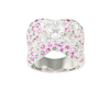 Cubic zirconia and sapphire ring Cubic zirconia and sapphire ring