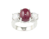 Ruby and cubic zirconia ring Ruby and cubic zirconia ring