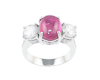 Tourmaline and cubic zirconia ring Tourmaline and cubic zirconia ring