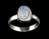 Moon stone ring