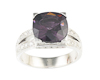 Spinel and cubic zirconia ring