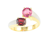 Sapphire and ruby ring