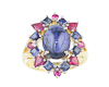Blue sapphire and ruby ring Blue sapphire and ruby ring