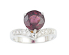 Garnet and diamond ring Garnet and diamond ring