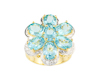 Apatite and diamond ring