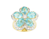 Apatite and diamond ring Apatite and diamond ring