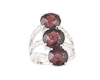 Garnet and diamond ring