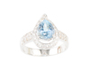 Aquamarine and diamond ring Aquamarine and diamond ring