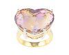 Ametrine and diamond ring