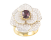 Diamond and ruby ring