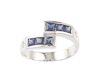 Blue sapphire and diamond ring