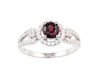 Spinel and zircon ring