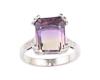 Ametrine and zircon ring Ametrine and zircon ring