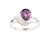 Rhodolite garnet and zircon ring Rhodolite garnet and zircon ring