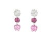 Ruby carving and diamond earrings Ruby carving and diamond earrings