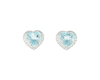 Aquamarine and diamond earrings Aquamarine and diamond earrings