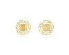 Opal and diamond earrings