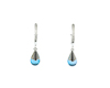 Topaz and diamond earrings Topaz and diamond earrings