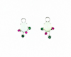 Quartz and mixed gem stones earrings Quartz and mixed gem stones earrings