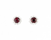 Malaya garnet and diamond earrings