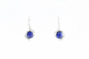 Blue sapphire and diamond earrings