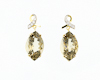 Quartz and diamond earrings Quartz and diamond earrings