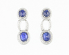 Blue sapphire and diamond earrings Blue sapphire and diamond earrings