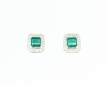 Emerald and diamond earrings Emerald and diamond earrings