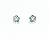 Alexandrite and diamond earrings