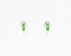 Tsavorite garnet and diamond earrings