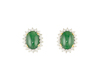 Jadeite (type-A) and diamond earrings Jadeite (type-A) and diamond earrings