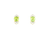 Peridot and diamond earrings