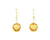 Citrine and diamond earrings Citrine and diamond earrings