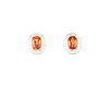 Spessartite garnet and diamond earrings Spessartite garnet and diamond earrings