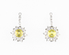 Sphene and diamond earrings Sphene and diamond earrings