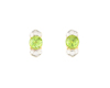 Peridot and diamond earrings