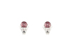 Color-change garnet and diamond earrings Color-change garnet and diamond earrings