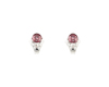 Color-change garnet and diamond earrings