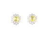 Sphene and diamond earrings Sphene and diamond earrings