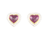 Ruby and diamond earrings