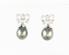 South sea pearl and diamond earrings