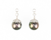 South sea pearl and diamond earrings