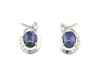 Blue sapphire and diamond earrings Blue sapphire and diamond earrings