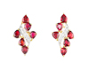 Ruby and diamond earrings Ruby and diamond earrings